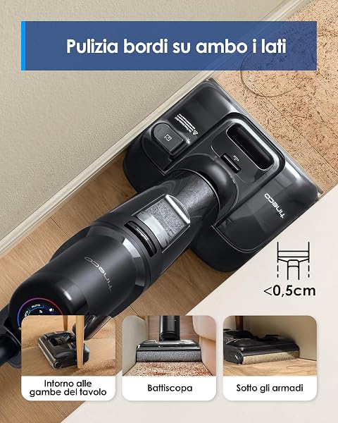 Pulizia dei bordi su entrambi i lati